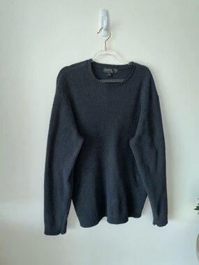 Barefoot Dreams Men's Crewneck Sweater - Charcoal Gray